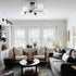 Industrial Farmhouse Globe Ceiling Chandelier Black